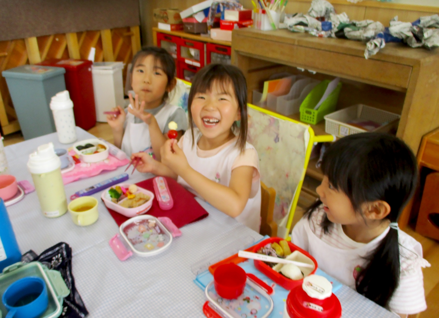登園するの様子